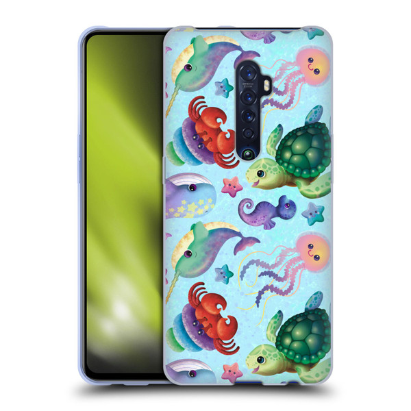 Carla Morrow Patterns Sea Life Soft Gel Case for OPPO Reno 2