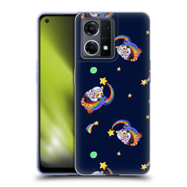 Carla Morrow Patterns Red Panda Soft Gel Case for OPPO Reno8 4G
