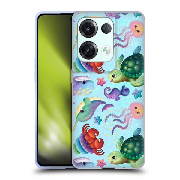 Carla Morrow Patterns Sea Life Soft Gel Case for OPPO Reno8 Pro