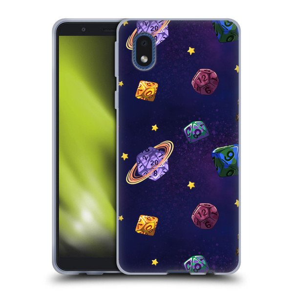 Carla Morrow Patterns Dice Numbers Soft Gel Case for Samsung Galaxy A01 Core (2020)