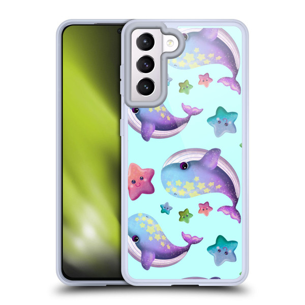 Carla Morrow Patterns Whale And Starfish Soft Gel Case for Samsung Galaxy S21 5G