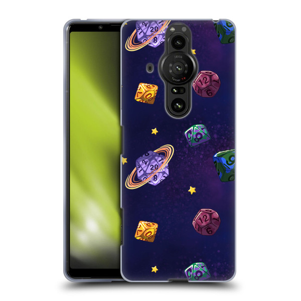 Carla Morrow Patterns Dice Numbers Soft Gel Case for Sony Xperia Pro-I