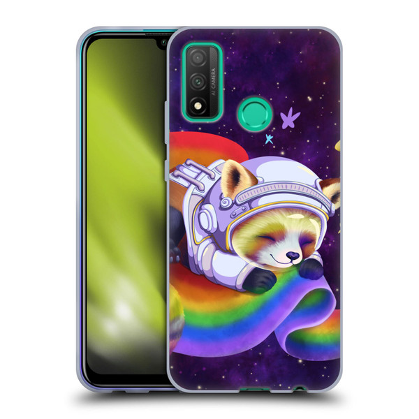 Carla Morrow Rainbow Animals Red Panda Sleeping Soft Gel Case for Huawei P Smart (2020)