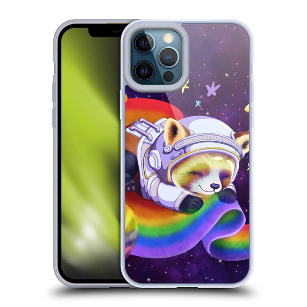Carla Morrow Rainbow Animals Red Panda Sleeping Soft Gel Case for Apple iPhone 12 Pro Max