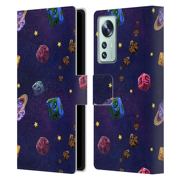 Carla Morrow Patterns Dice Numbers Leather Book Wallet Case Cover For Xiaomi 12