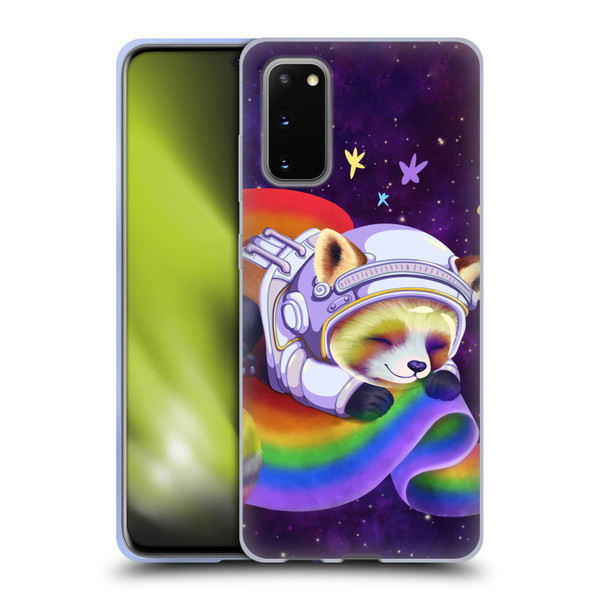 Carla Morrow Rainbow Animals Red Panda Sleeping Soft Gel Case for Samsung Galaxy S20 / S20 5G