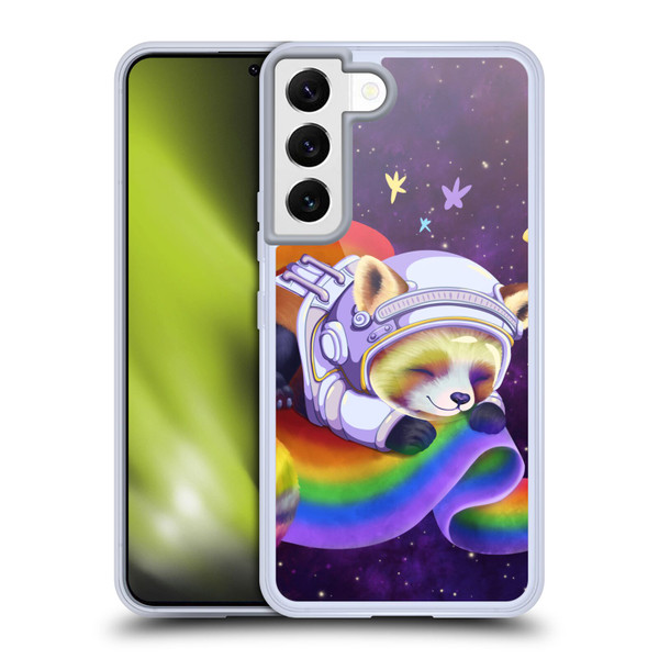 Carla Morrow Rainbow Animals Red Panda Sleeping Soft Gel Case for Samsung Galaxy S22 5G