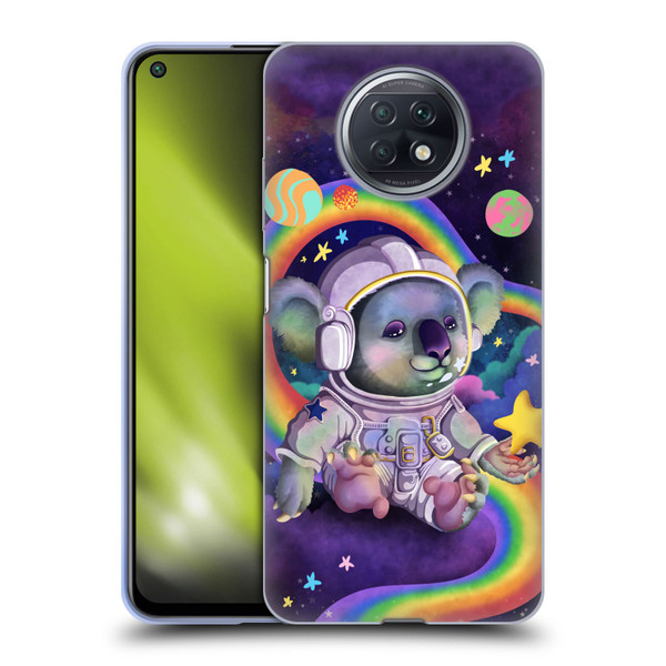 Carla Morrow Rainbow Animals Koala In Space Soft Gel Case for Xiaomi Redmi Note 9T 5G