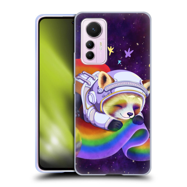 Carla Morrow Rainbow Animals Red Panda Sleeping Soft Gel Case for Xiaomi 12 Lite