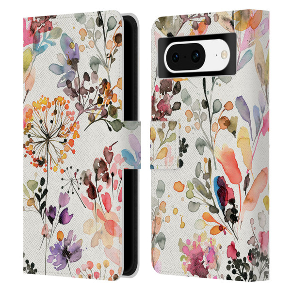 Ninola Wild Grasses Multicolor Leather Book Wallet Case Cover For Google Pixel 8