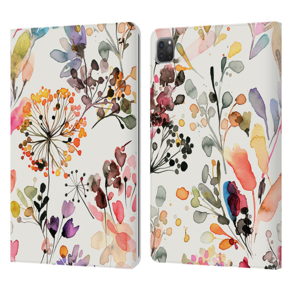 Ninola Wild Grasses Multicolor Leather Book Wallet Case Cover For Apple iPad Pro 11 2020 / 2021 / 2022