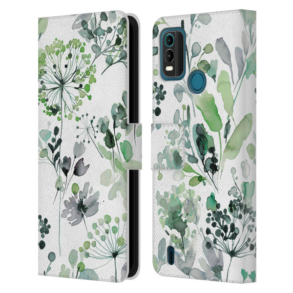 Ninola Wild Grasses Eucalyptus Leather Book Wallet Case Cover For Nokia G11 Plus