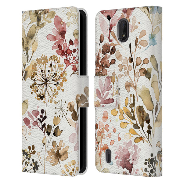 Ninola Wild Grasses Rustic Leather Book Wallet Case Cover For Nokia C01 Plus/C1 2nd Edition