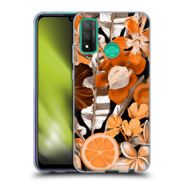 Anis Illustration Graphics Flower & Fruit Orange Soft Gel Case for Huawei P Smart (2020)