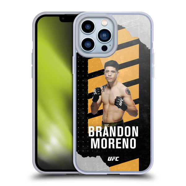 UFC Brandon Moreno Fight Card Soft Gel Case for Apple iPhone 13 Pro Max