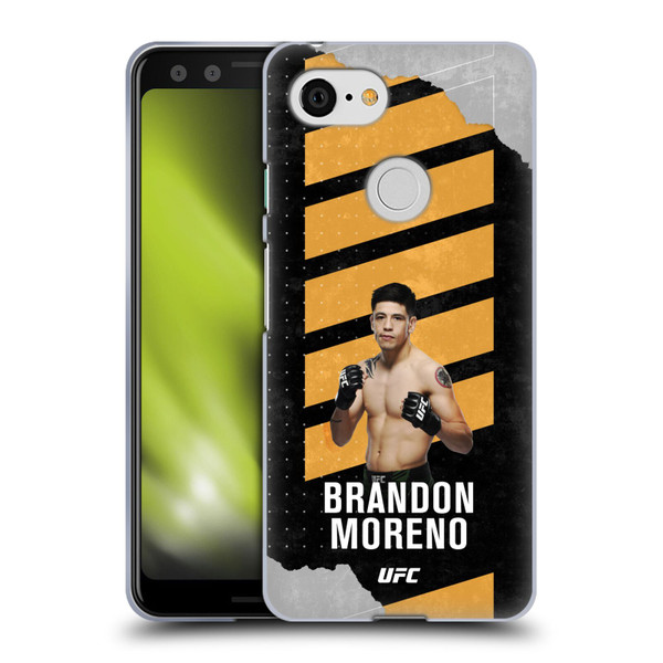 UFC Brandon Moreno Fight Card Soft Gel Case for Google Pixel 3