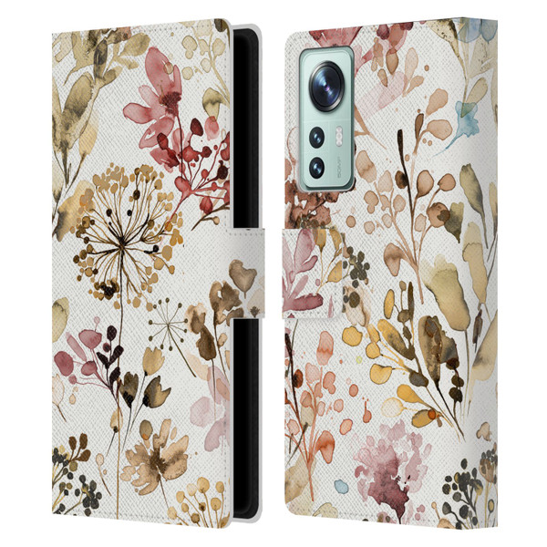 Ninola Wild Grasses Rustic Leather Book Wallet Case Cover For Xiaomi 12