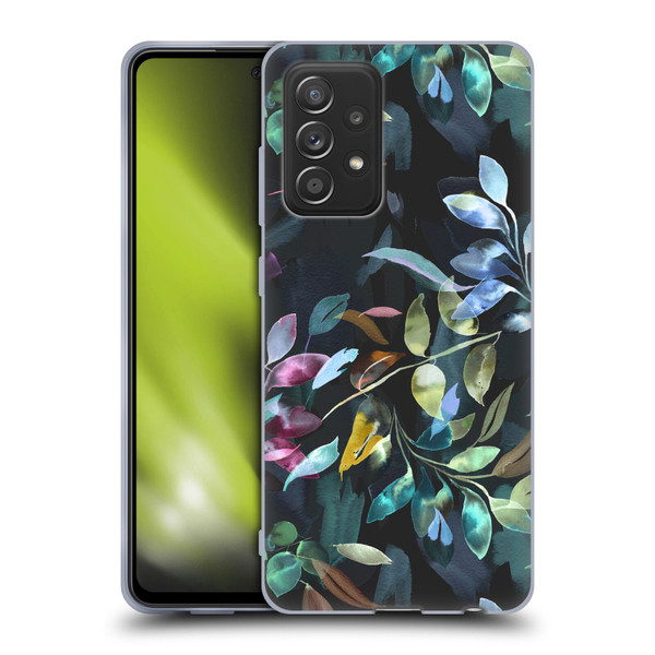 Ninola Botanical Patterns Watercolor Mystic Leaves Soft Gel Case for Samsung Galaxy A52 / A52s / 5G (2021)