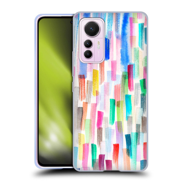 Ninola Colorful Brushstrokes Multi Soft Gel Case for Xiaomi 12 Lite