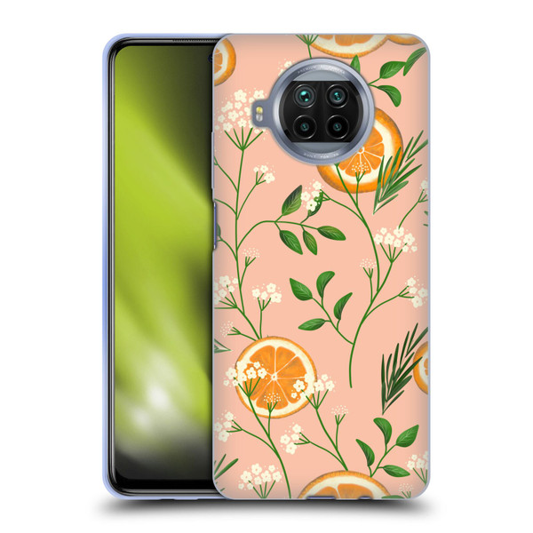 Anis Illustration Graphics Elderflower Orange Pastel Soft Gel Case for Xiaomi Mi 10T Lite 5G