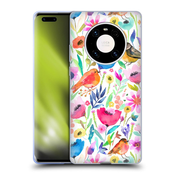Ninola Summer Patterns Whimsical Birds Soft Gel Case for Huawei Mate 40 Pro 5G