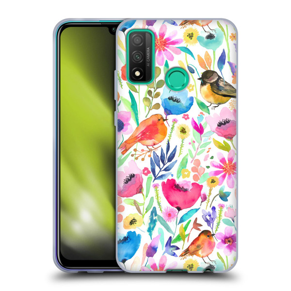 Ninola Summer Patterns Whimsical Birds Soft Gel Case for Huawei P Smart (2020)