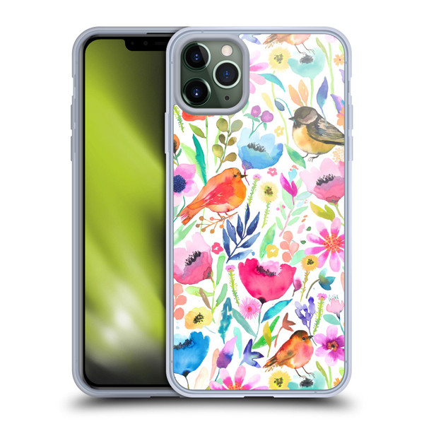 Ninola Summer Patterns Whimsical Birds Soft Gel Case for Apple iPhone 11 Pro Max