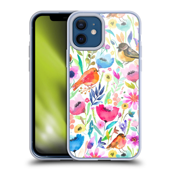 Ninola Summer Patterns Whimsical Birds Soft Gel Case for Apple iPhone 12 / iPhone 12 Pro