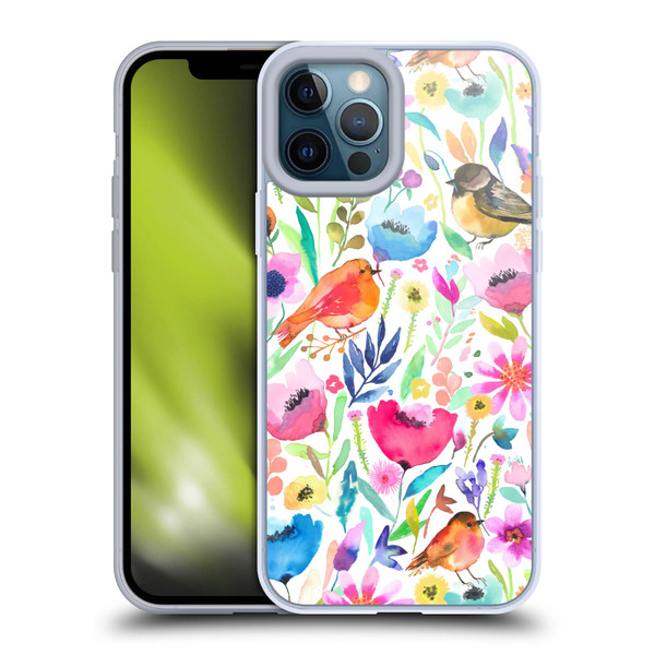 Ninola Summer Patterns Whimsical Birds Soft Gel Case for Apple iPhone 12 Pro Max