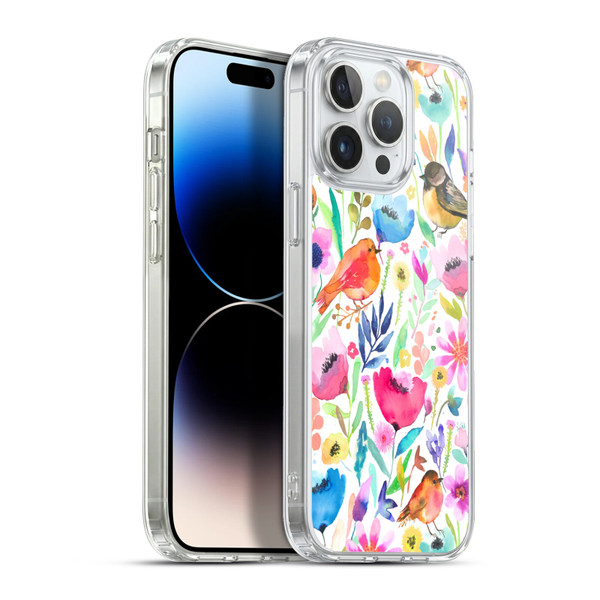 Ninola Summer Patterns Whimsical Birds Soft Gel Case for Apple iPhone 13 Pro Max & MagSafe