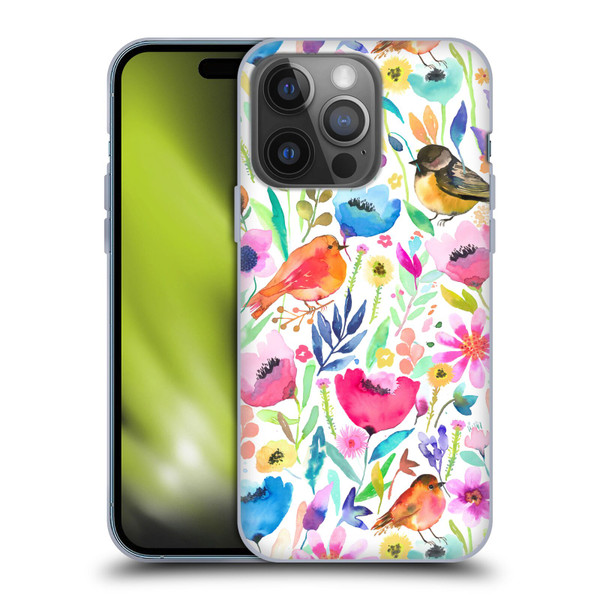 Ninola Summer Patterns Whimsical Birds Soft Gel Case for Apple iPhone 14 Pro