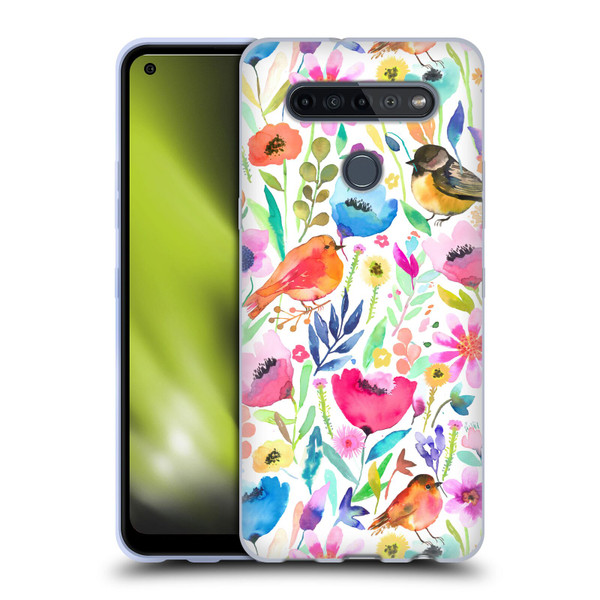 Ninola Summer Patterns Whimsical Birds Soft Gel Case for LG K51S