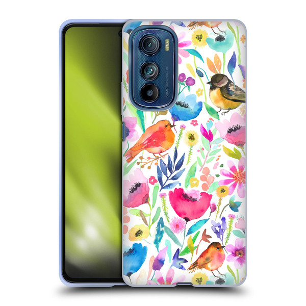 Ninola Summer Patterns Whimsical Birds Soft Gel Case for Motorola Edge 30