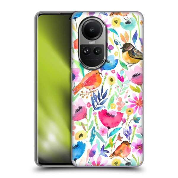 Ninola Summer Patterns Whimsical Birds Soft Gel Case for OPPO Reno10 5G / Reno10 Pro 5G