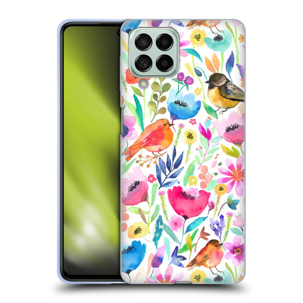 Ninola Summer Patterns Whimsical Birds Soft Gel Case for Samsung Galaxy M53 (2022)