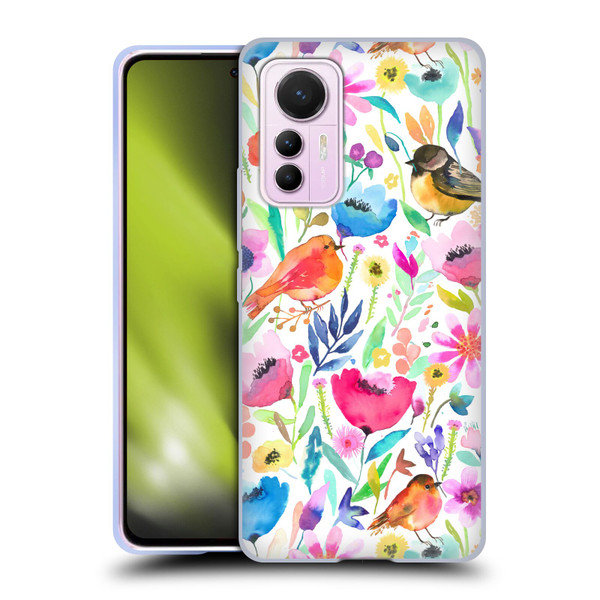 Ninola Summer Patterns Whimsical Birds Soft Gel Case for Xiaomi 12 Lite