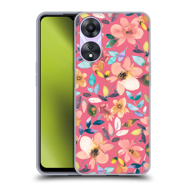 Ninola Spring Floral Tropical Flowers Soft Gel Case for OPPO A78 4G