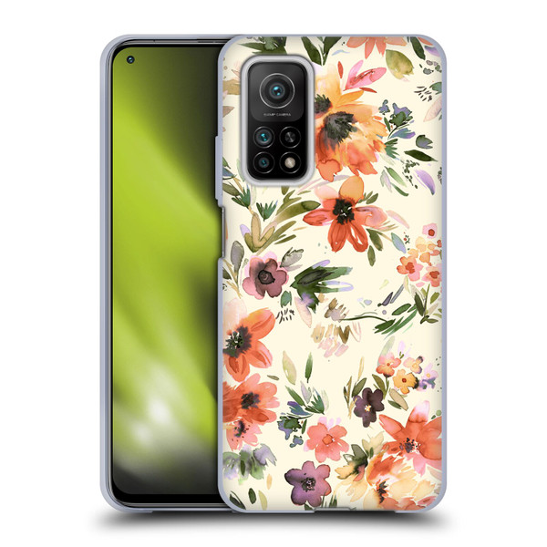 Ninola Spring Floral Painterly Flowers Soft Gel Case for Xiaomi Mi 10T 5G