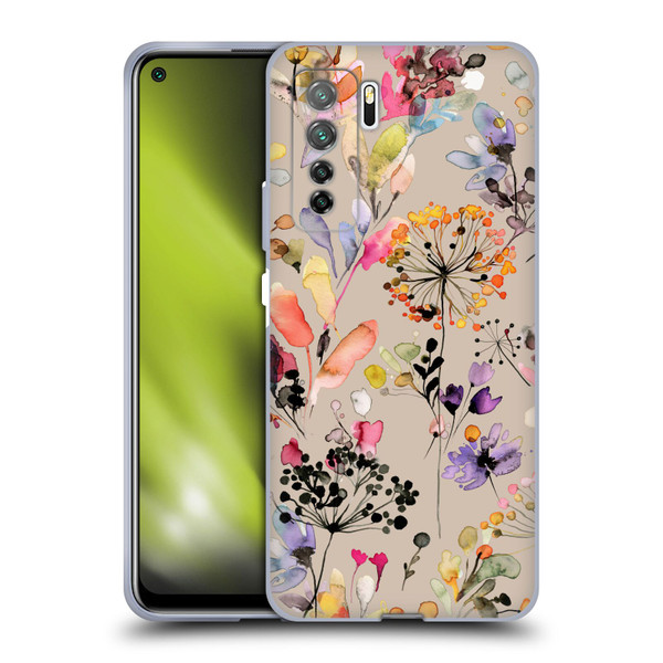 Ninola Wild Grasses Beige Soft Gel Case for Huawei Nova 7 SE/P40 Lite 5G