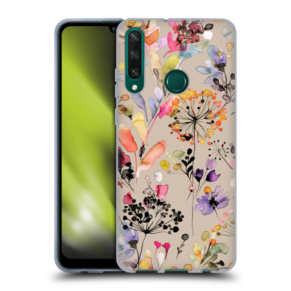 Ninola Wild Grasses Beige Soft Gel Case for Huawei Y6p