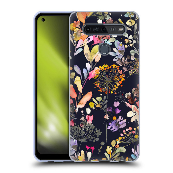 Ninola Wild Grasses Black Soft Gel Case for LG K51S