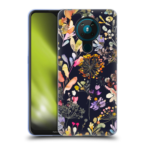 Ninola Wild Grasses Black Soft Gel Case for Nokia 5.3