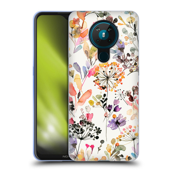 Ninola Wild Grasses Multicolor Soft Gel Case for Nokia 5.3