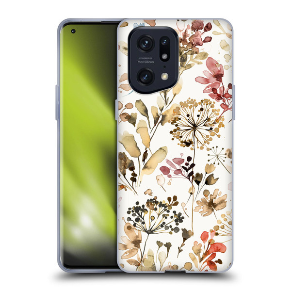 Ninola Wild Grasses Rustic Soft Gel Case for OPPO Find X5 Pro