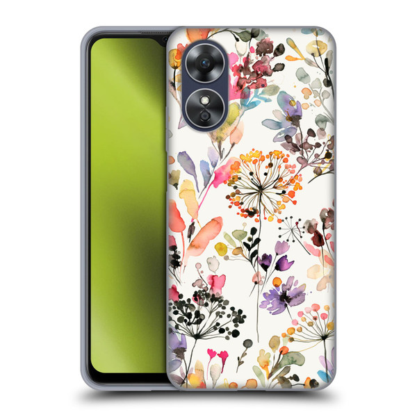 Ninola Wild Grasses Multicolor Soft Gel Case for OPPO A17