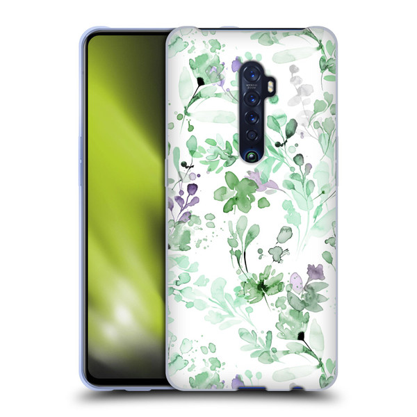 Ninola Wild Grasses Eucalyptus Plants Soft Gel Case for OPPO Reno 2