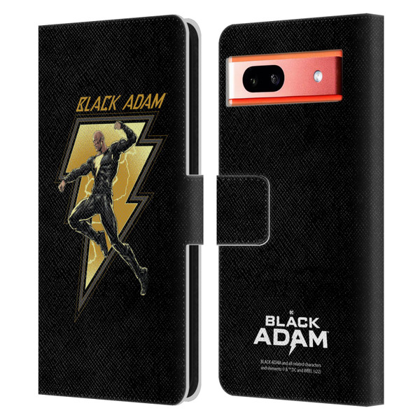 Black Adam Graphics Black Adam 2 Leather Book Wallet Case Cover For Google Pixel 7a