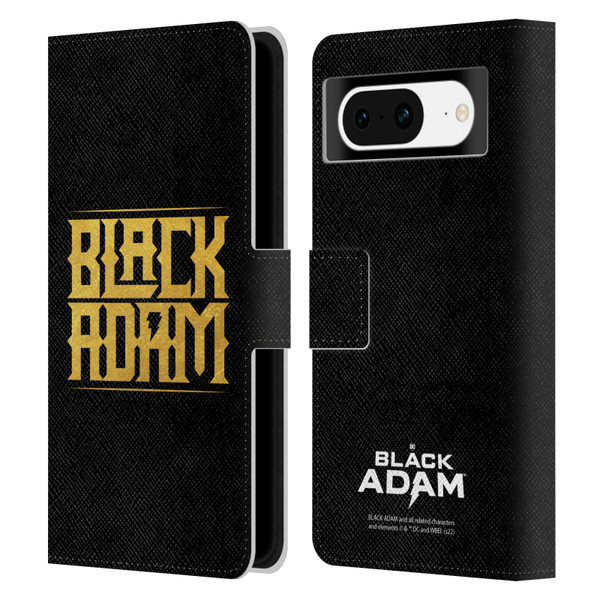 Black Adam Graphics Logotype Leather Book Wallet Case Cover For Google Pixel 8