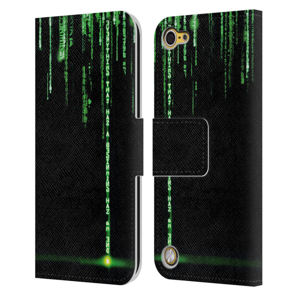 The Matrix Revolutions Key Art Everything That Has Beginning Leather Book Wallet Case Cover For Apple iPod Touch 5G 5th Gen