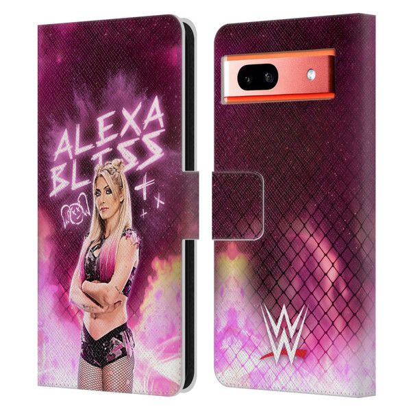 WWE Alexa Bliss Portrait Leather Book Wallet Case Cover For Google Pixel 7a